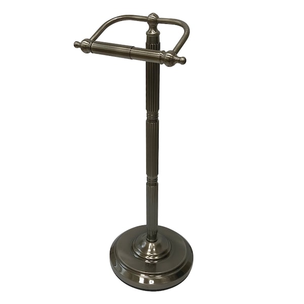 CC2104 Georgian Freestanding Toilet Paper Holder, Black Stainless